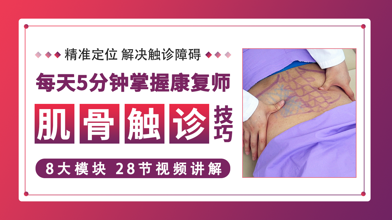 每天5分钟，掌握康复师的肌骨触诊技巧J